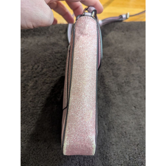 Kate Spade Lola North South Flap Phone Crossbody Bag Pink Glitter - Picture 11 of 16